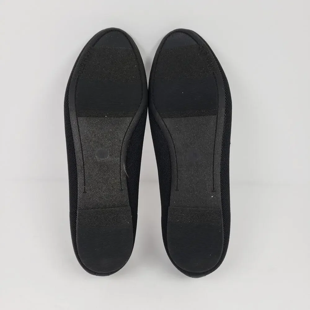 Old Navy Womens Size 11 Black Jack Knit Slip On Almond Toe Loafer Flats Shoes_8